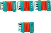 Abaodam 4pcs Boys and Girls Accordion Musical Instrument for Boy Girl and Lightweight Accordion Toy for Early Music Education Design for Grip Exercise and Music Enlightenment