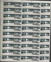 Space Achievement Decade Full Sheet US Postage- Catalog # 1434-35