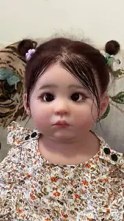 Handmade Reborn Doll Soft Mohair Toddler Girl Visible Veins Unassembled DIY Toys