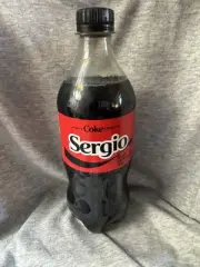 Share a Coke with Sergio 2025 Personalized Gift Coca~Cola Bottle 20oz Zero