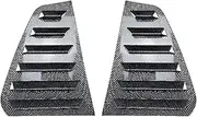Compatible for VW Accessories Golf 7 7.5 MK7 MK7.5 GTI R GTD 2013-2019 Car Rear Side Window Louver Air Vents Windshield Decoration Cover(Carbon Look)