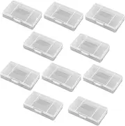 ARTIBETTER 10pcs Storage Box Protection Box Game Shell Game Pouch Dust Cover Game Card Holder Card Storage Case Game Pouch Game Card Shell Storage Bins Game Case Abs White