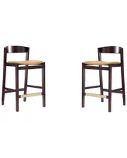 Manhattan Comfort Set of 2 Klismos Counter Stools