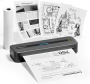 Portable Printers Wireless for Travel,M832 Inkless Thermal Printer Support 8.5''