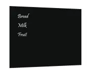 vidaXL Wall-mounted Magnetic Board Black 80x60 cm Tempered Glass