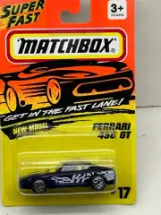 1993 MATCHBOX SUPERFAST #17 FERRARI 456 GT WITH HOOD & ROOF TEMPA NEW ON CARD