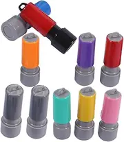 STOBOK DIY Engraving Seal Case 10pcs Blank Seal Stamps Name Stamp Making Tool Multi- Pad