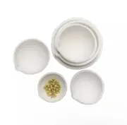 3 Crucibles Melting Dishes 100/250/500g Ceramic Casting Torch Gold Silver Melt
