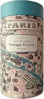 Cavallini, Jigsaw Puzzle Vintage 1000 Pieces - Plan de Paris (Pzl/Parmap)