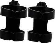 BIUDECO 2Pcs Stroller Cup Holder for Trolley Bottle Rack Compatible with Milk Bottles Beverage Cups Easy Installation for Various Water Bottles