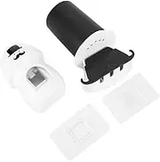 Wall Mounted Toothpaste Dispenser Automatic Squeezer Toothbrush Holder with Washing Cup for Home Bathroom Made of High Quality ABS Material Black