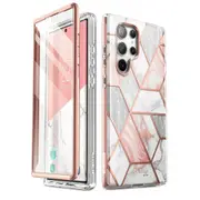 Slim Stylish Protective Case with Built-in Screen Protector for Samsung Galaxy S23 Ultra 6.8" (2023 Release)