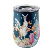 Australian Flora Kangaroo 360ml S/S Vacuum Insulated Tumbler Double Walled Mug