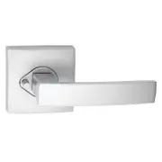 Gainsborough Satin Chrome G2 Series Square Backplates Angular Privacy Leverset