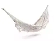 Hammock Outdoor Chair Hanging Seat Camping Portable Mesh Macrame White New 2024