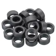 20Pcs Ferrite Toroid Core, Toroid Core 1"ODx0.6"IDx0.5"H Ferrite Rings, Black