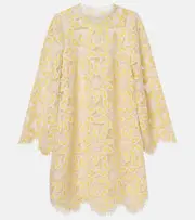 [Zimmermann] Zimmermann Floral lace cotton minidress AU 6 yellow