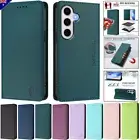 Leather Wallet Case Cover For Samsung S25 S24 FE S23 S22 S21 Ultra Plus Note20