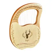 19-String Wooden Lyre Harp Resonance Box String Instrument with Tuning S0D5