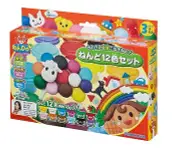 Agatsuma Nen Do! wheat clay 12 color set Ships from japan
