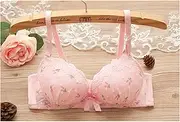[LANREN] Teengae Girls Underwear Tops Girls Lingerie Teenage Girl Underwear Teen Bras Wireless Thin Cup Trainning Bra Set (Color : Bra4, Kid Size : 16)