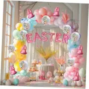 151Pcs Easter Balloon Arch Kit, Pastel Bunny Balloon Garland Easter
