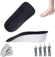 [Sagry] Brandone Insoles - Orthopedic High Pads 1.0 - Height Increase Insoles - Arch Support Insoles for Plantar Fasciitis, Flat Feet, Over-Pronation, Achilles Tendonitis, Foot Pain Relief (Black, 1.4Inch)