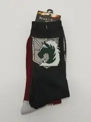 Attack On Titan Military Police Emblem Anime Crew Socks