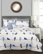 Lush Decor Rowley Birds Quilt 7pc Set