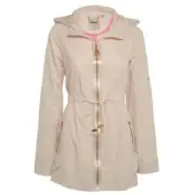 TED BAKER Naaomi Hooded Rain Swing Coat Parka - Baby Pink Size 2