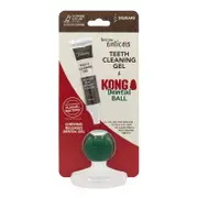 TropiClean Enticers Kong Dental Ball & Smoked Beef Brisket Gel Small (5cm) | For Dogs