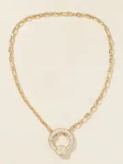 [Marla Aaron] Marla Aaron - Allstoned 18-karat Gold Diamond Necklace - One size One size Gold