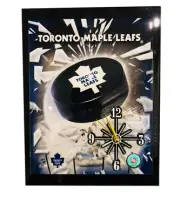 NHL Toronto Maple Leafs (10" x 12") Hand Crafted Quartz Wall Clock, Analog Clock
