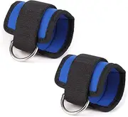 OHPHCALL 2Pcs Ankle Weights with Buckle for Aquatic Exercise Ring Design for Glute Workouts and Leg Extensions for Strength Training at Home Gym Blue