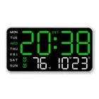 Day and Week Display LED Digital Wall Clock Brightness Adjustment Clock Voice-Ac