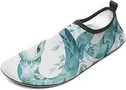 [BTCOWZRV] Water Shoes for Women Men Leaf Snake Water Sports Shoes Slip-on Breathable Lightweight Athletic Aqua Sock