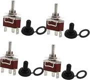 ULTECHNOVO 4 Sets Waterproof 3 Way Momentary Toggle Switches for Automotive Use Easy Operation Replacement Switches Ideal for Cars and Boats