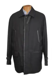 NEW 6650,00 $ BRIONI Blue Top Coat Over Jacket Inner FUR Size Us 2XL Eu 56 (GB8)