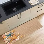 SHENGANG Sea Waves Beach Rug Kitchen 3D Carpet Hallway Marine Carpet in The Bedroom On The Floor Custom Long Corridor Rug,9,60x180cm