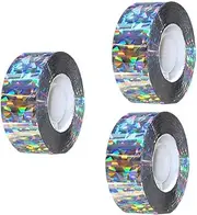 Effective Bird Deterrent Reflective Tape with Flashing Holographic Strips 3 * 262ft Outdoor Bird Scare Tape to Deter Pigeons, Eagles, Woodpeckers, Geese (3 Roll)