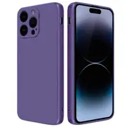 MCC iPhone 15 Pro Max Soft Liquid Silicone Shockproof Case Cover Apple ProMax [Dark Purple]