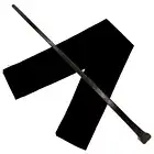 14" Hand Carved Mahogany Wood Credence Wizards Magic Wand Wicca Pagan w/Free Bag
