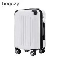 在飛比找ETMall東森購物網優惠-Bogazy 星際漫旅 20吋海關鎖可加大行李箱(冰雪白)