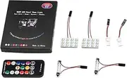 RGB Interior Car Lights | Remote Control RGB Roof Lights | Stylish Ambient Lighting, Energy-Saving Reading Lamps for Daily Driving, Commuting