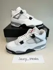 Size 10.5 — Air Jordan 4 Retro White Cement 2025 (FV5029-100) | SHIPS NOW ✅