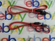 2) NEW 21" Straight SATA III 6Gbps Data Cable Hard Drive SSD DVD CDROM BLURAY
