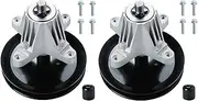 Dibanyou Lawn Mower Spindle Assembly Pulley Replaces for Cub Cadet MTD Rover Troy Bilt 46" Deck LTX1045 LTX1046 LTX1042, 618-04636 618-04865A 918-04636 918-04865A LT2000, LT2200 YT946KH, Pack of 2