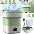 12L Portable Washing Machine Mini Washer Foldable Washer and Spin Drying Basket