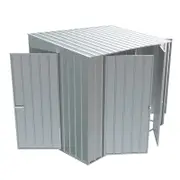Build-a-Shed 1.5 x 2.3 x 2.0m Tunnel Shed Tunnel Hinged Door Double Hinged Side Door - Zinc