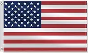 3×5 FT United States Flag,Large Americans National Decor,USA US Double Side Digital Printed 75D Polyester Banner With Canvas Header Brass Grommet